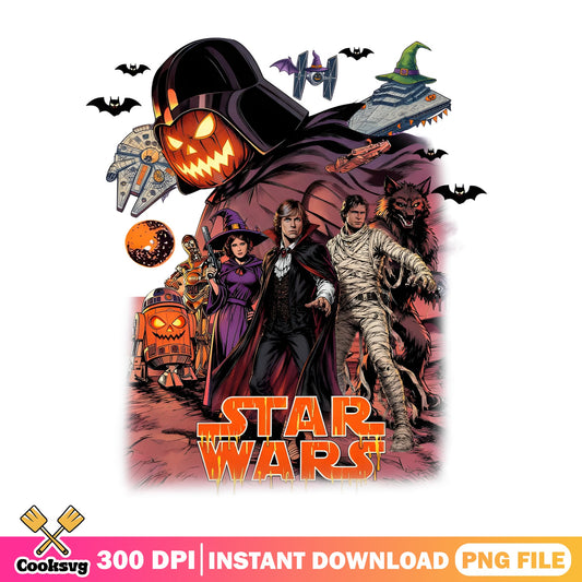 Star Wars Halloween PNG, Halloween Characters PNG, Spooky PNG