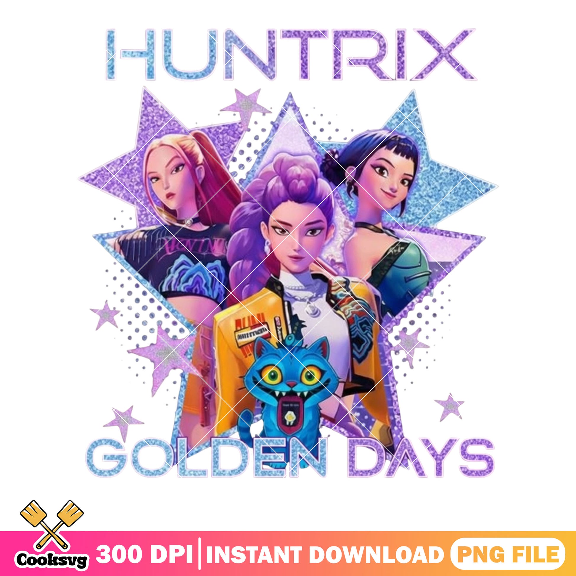 Star kpop huntrix png, golden days png, 100days demonhunter png