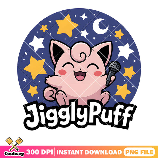 Star night jigglypuff png, nintendo switch png, pokemon jigglypuff png