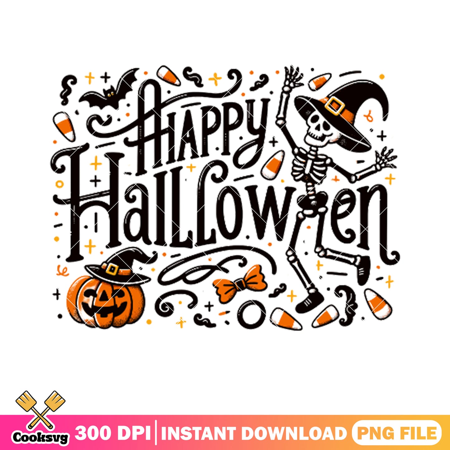 Starry night bats png, skeleton costume png, jack o lantern png
