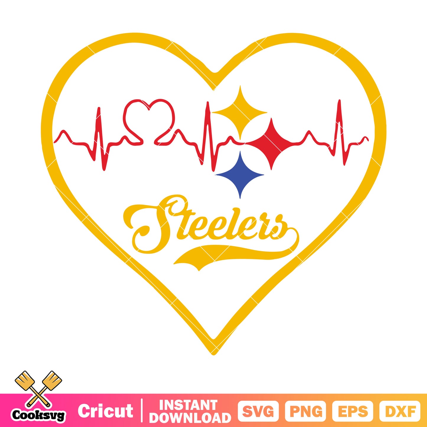 Star steelmark nfl team svg, afc north svg, pittsburgh steelers svg