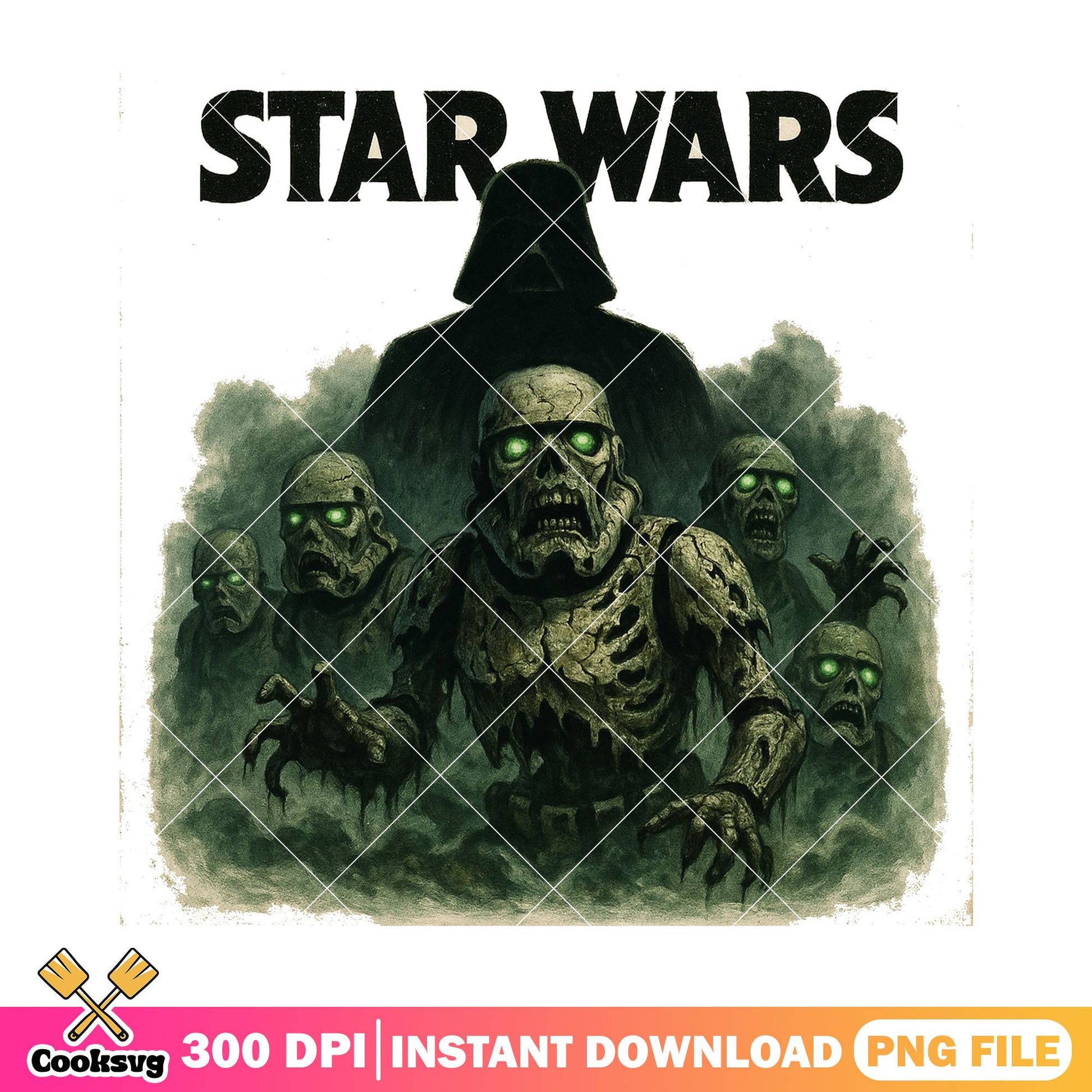 Star wars zombie vibe png, star wars png, halloween costume png