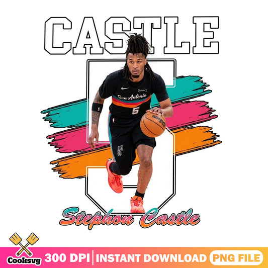Stephon Castle San Antonio Spurs PNG, NBA Basketball PNG, Spurs PNG