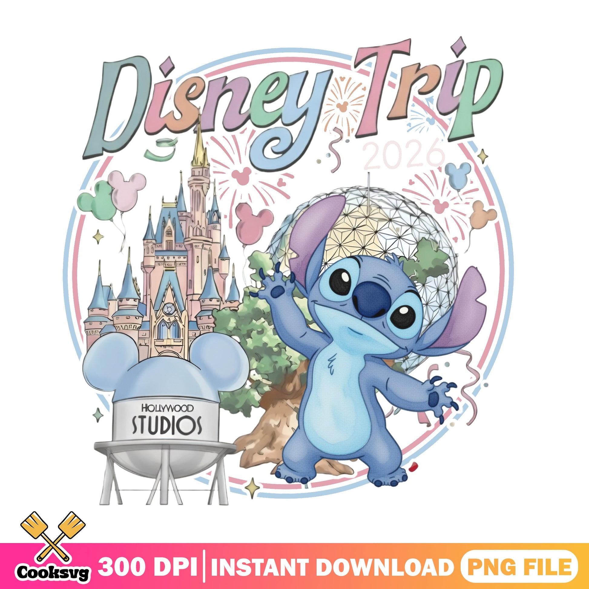 Stitch Disney Trip 2026 PNG, Disney World PNG, Lilo And Stitch PNG