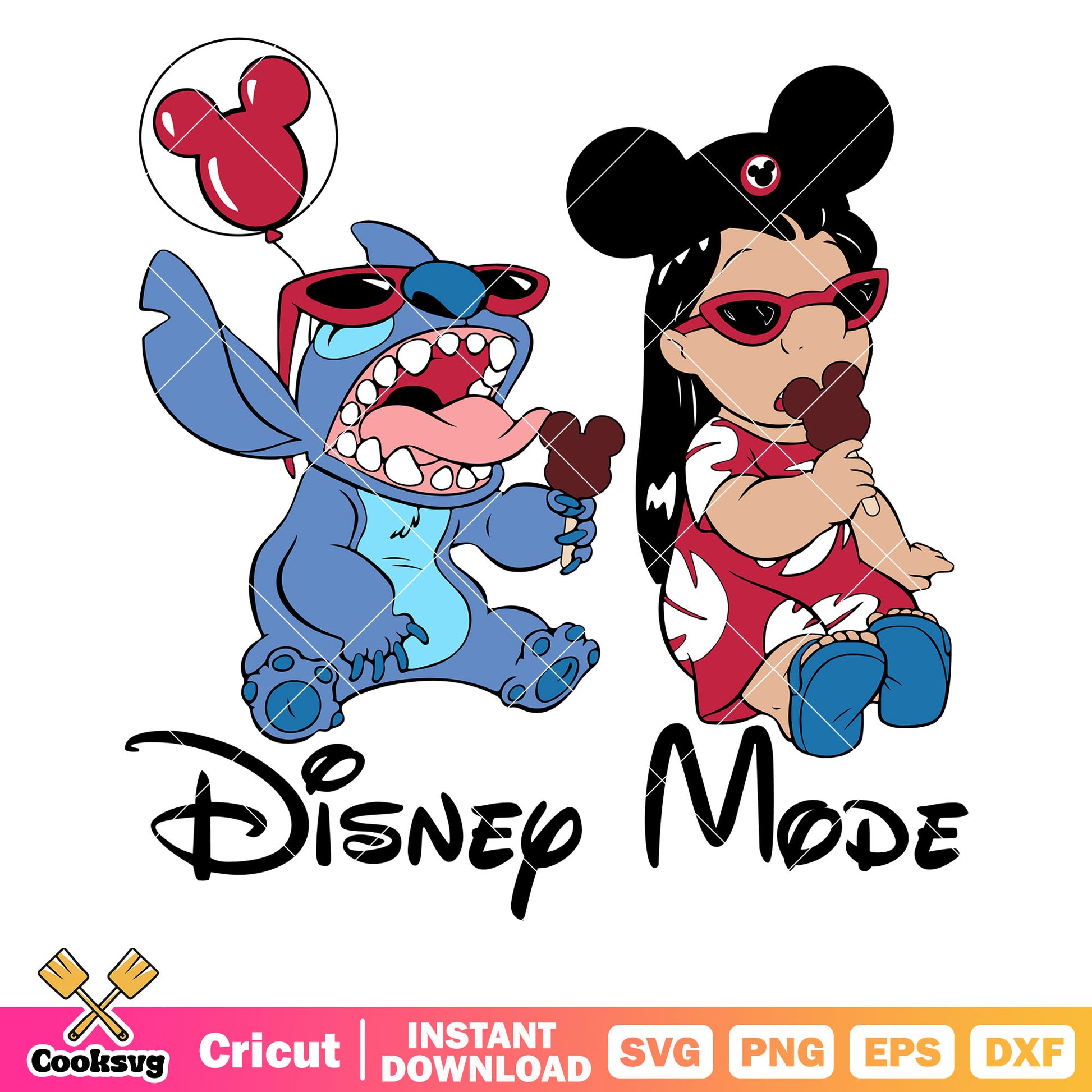 Stitch and lilo disney mode svg, lilo and stitch​ svg, disney stitch​ svg