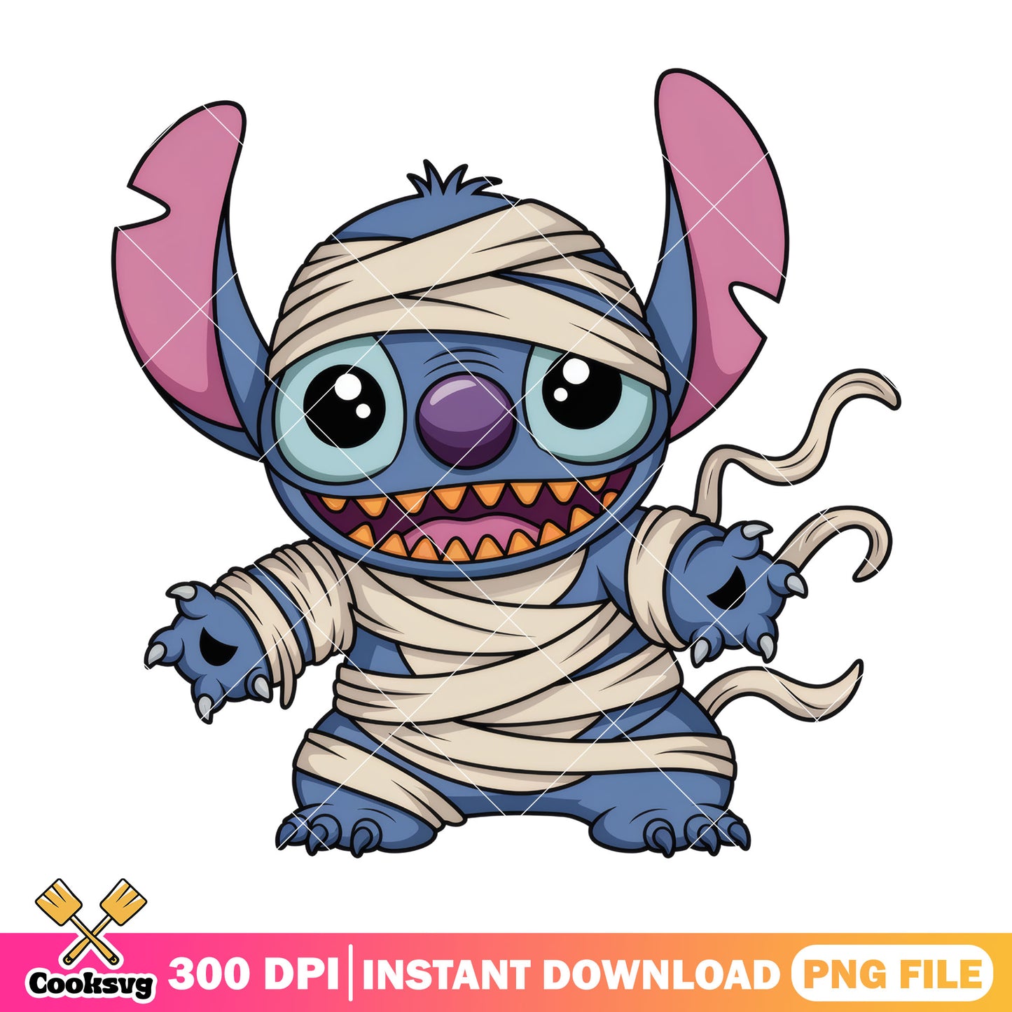 Stitch baby mummy png, happy halloween​ png, stitch fix png