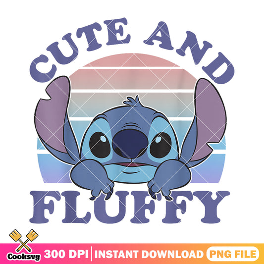 Stitch cute and fluffy png, cute stitch png, disney stitch png