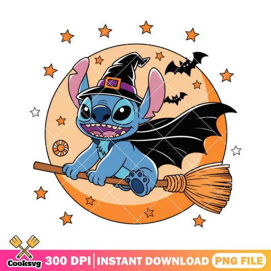 Stitch cute wizard png, lilo and stitch​ png, halloween spirit png