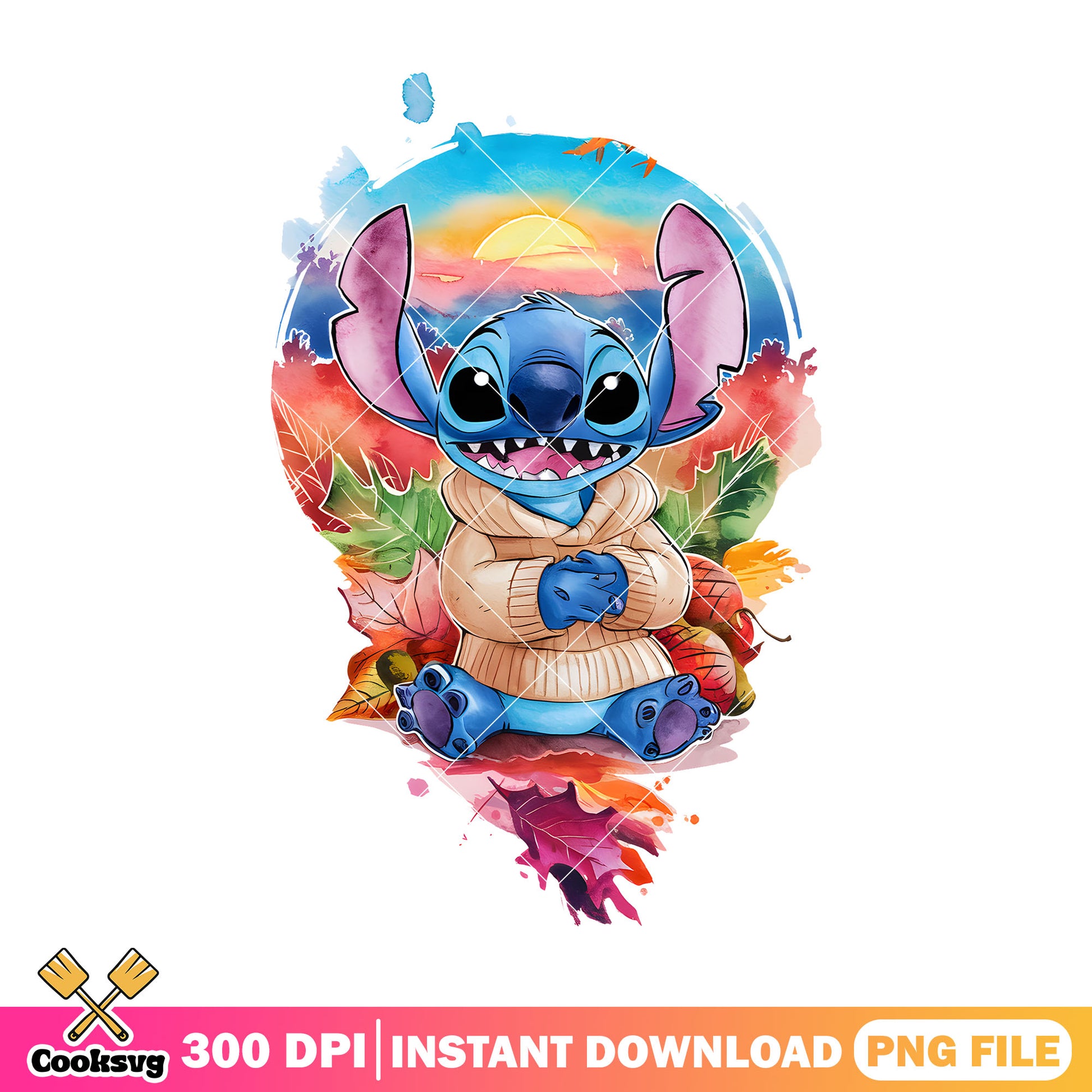 Stitch design custome png, halloween custome png, disney plus png