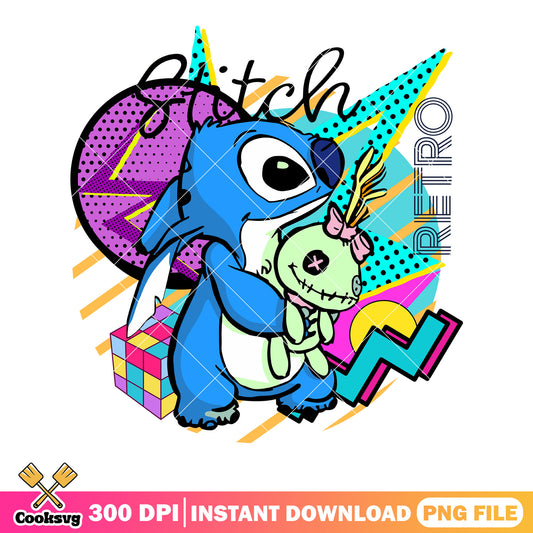 Stitch disney movie png, stitch art png, voodoo doll png