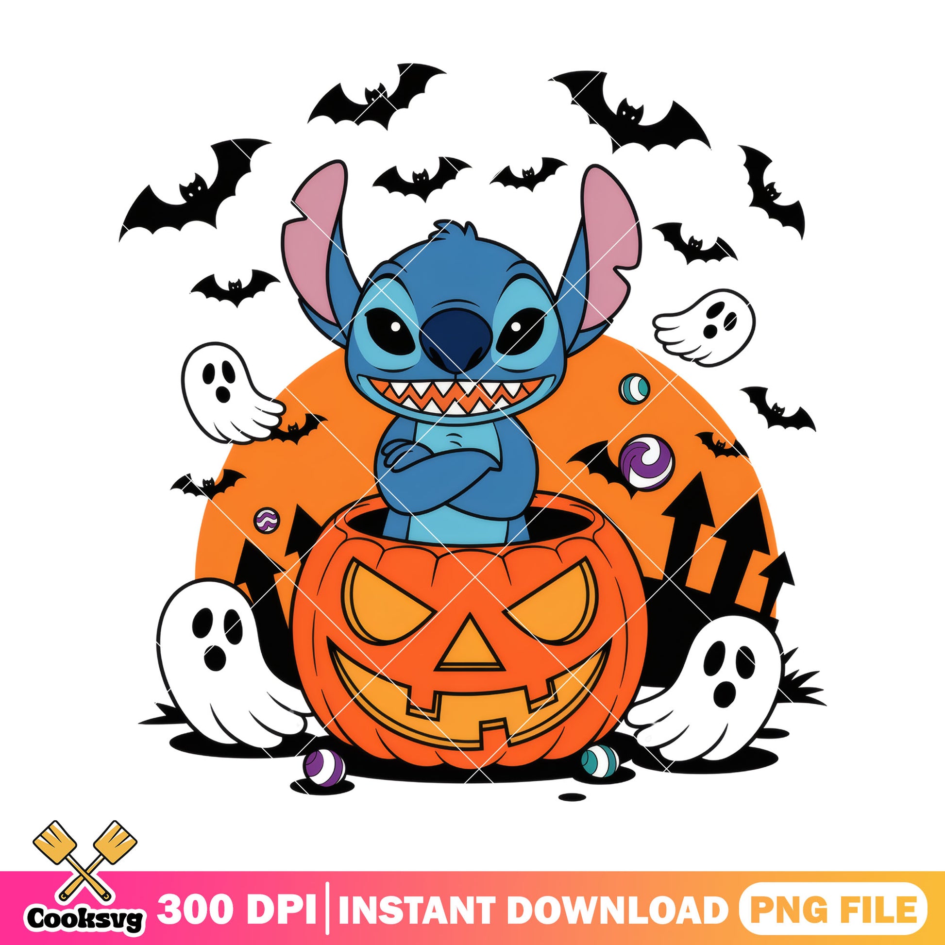 Stitch evil pumpkin png, stitch stuff​ png, halloween spirit png