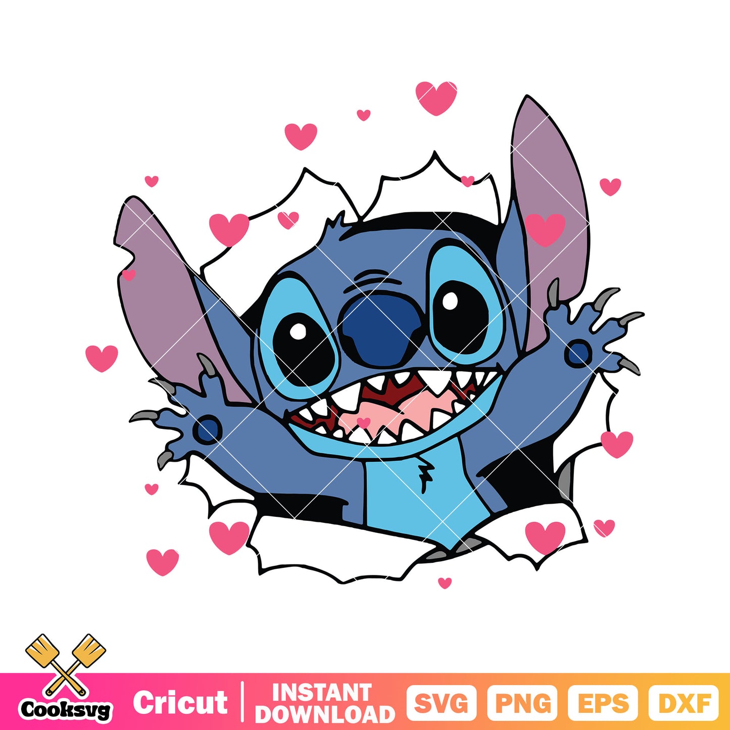 Stitch funny love valentine svg, stitch valentine svg, disney valentine svg