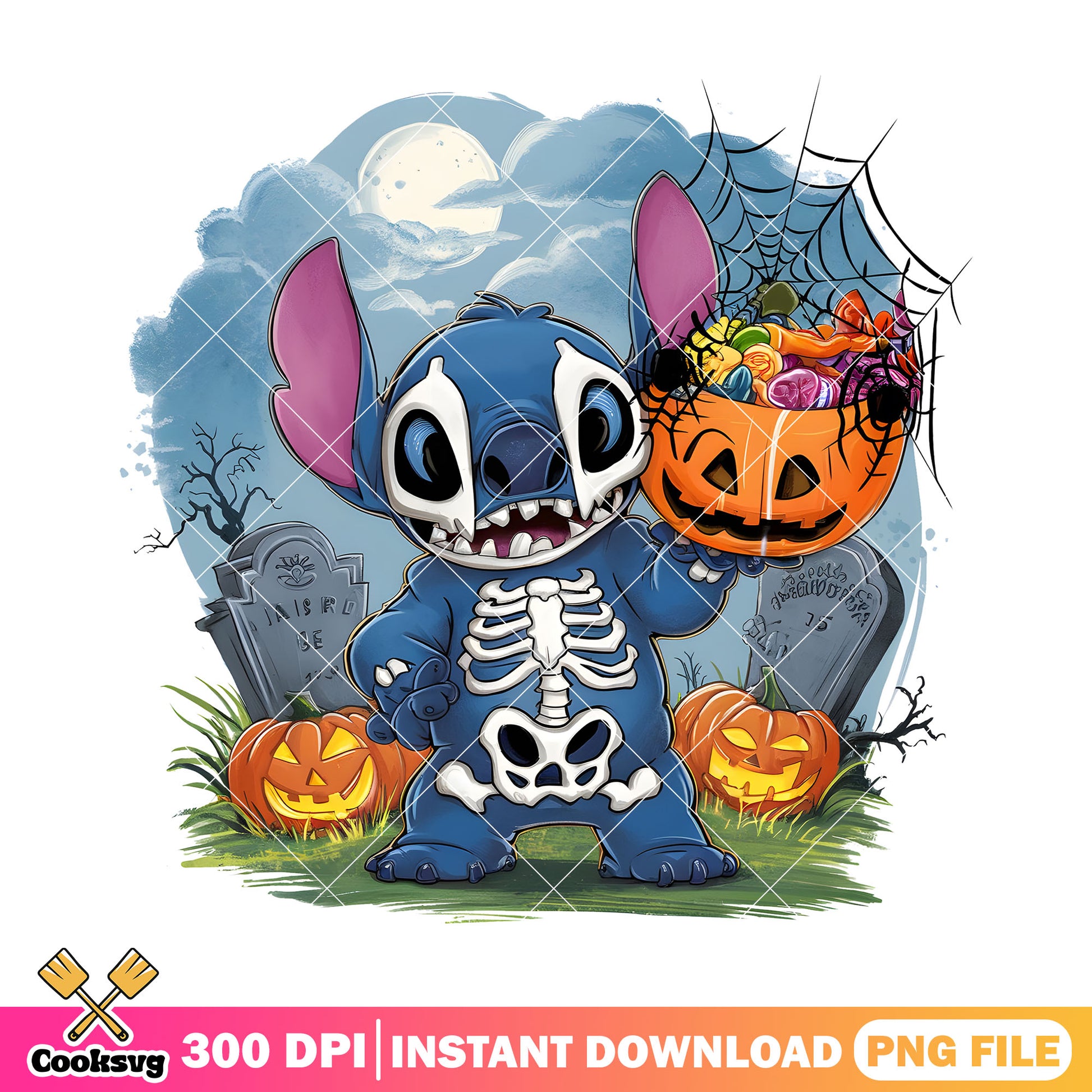 Stitch ghost candy png, halloween candy png, disney movies png