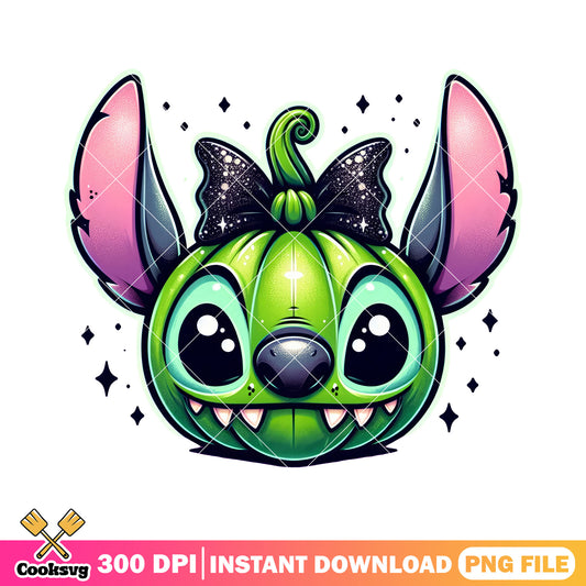 Stitch halloween pumpkin png, halloween pumpkin png, disney characters png