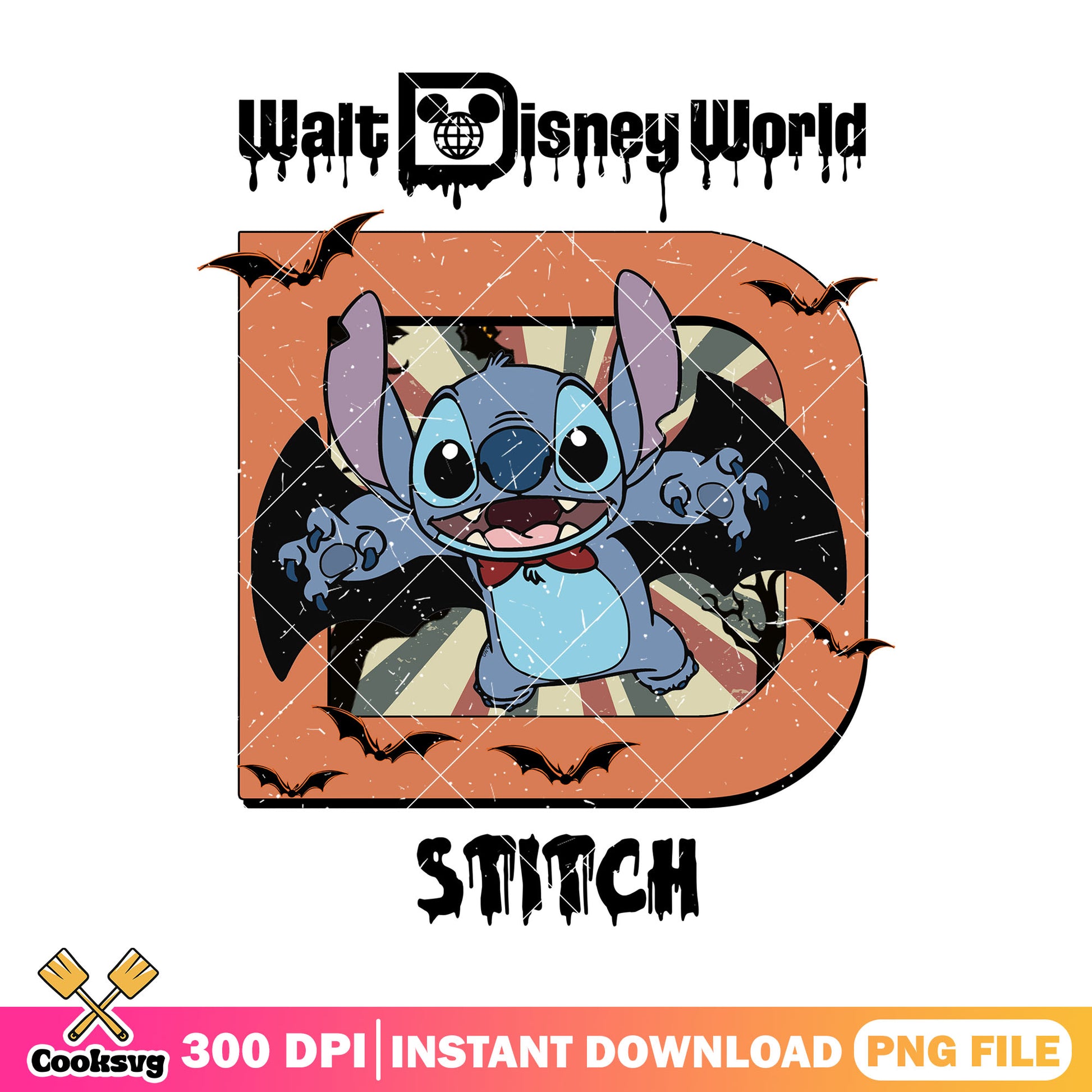 Stitch halloween themed png, halloween costume png, cute stitch png