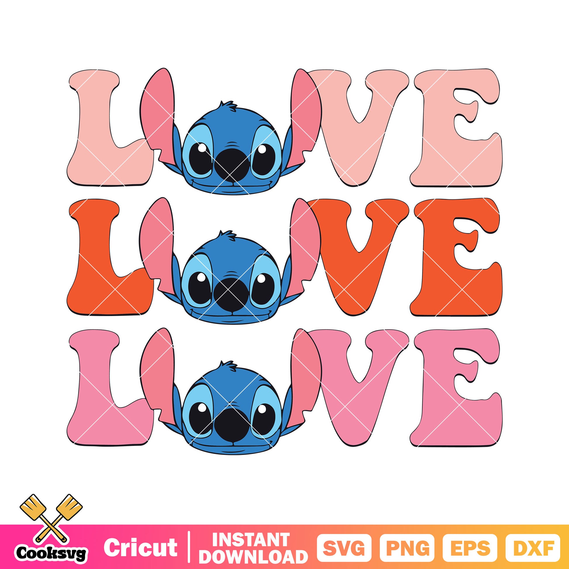 Stitch head love valentine svg, stitch valentine svg, disney stitch svg