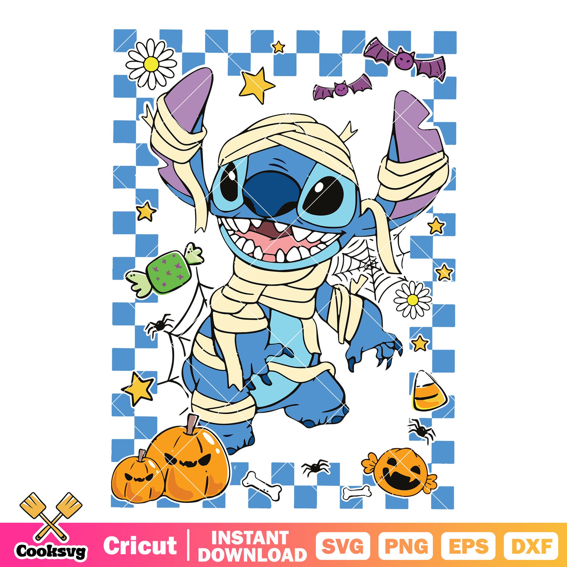 Stitch in mummy vibes svg, stitch mummy​ svg, stitch costume svg