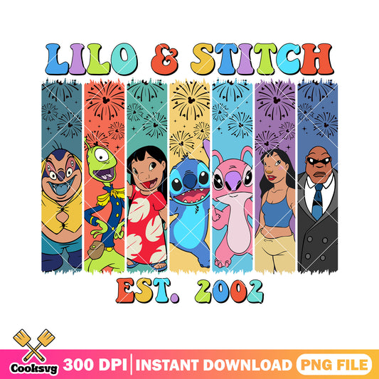Stitch lilo est 2002 firework png, lilo and stitch png, stitch friends png