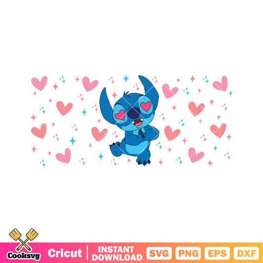 Stitch love disney valentine svg, stitch valentine svg, disney valentine svg