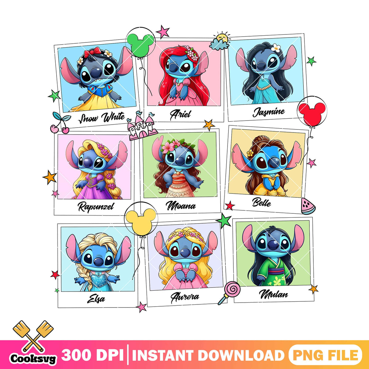 Stitch princess disney costume png, disney princess png, stitch costum ...