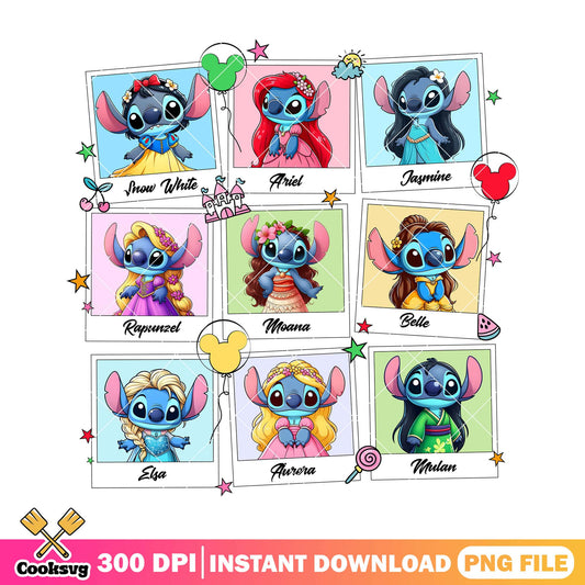 Stitch princess disney costume png, disney princess png, stitch costume png