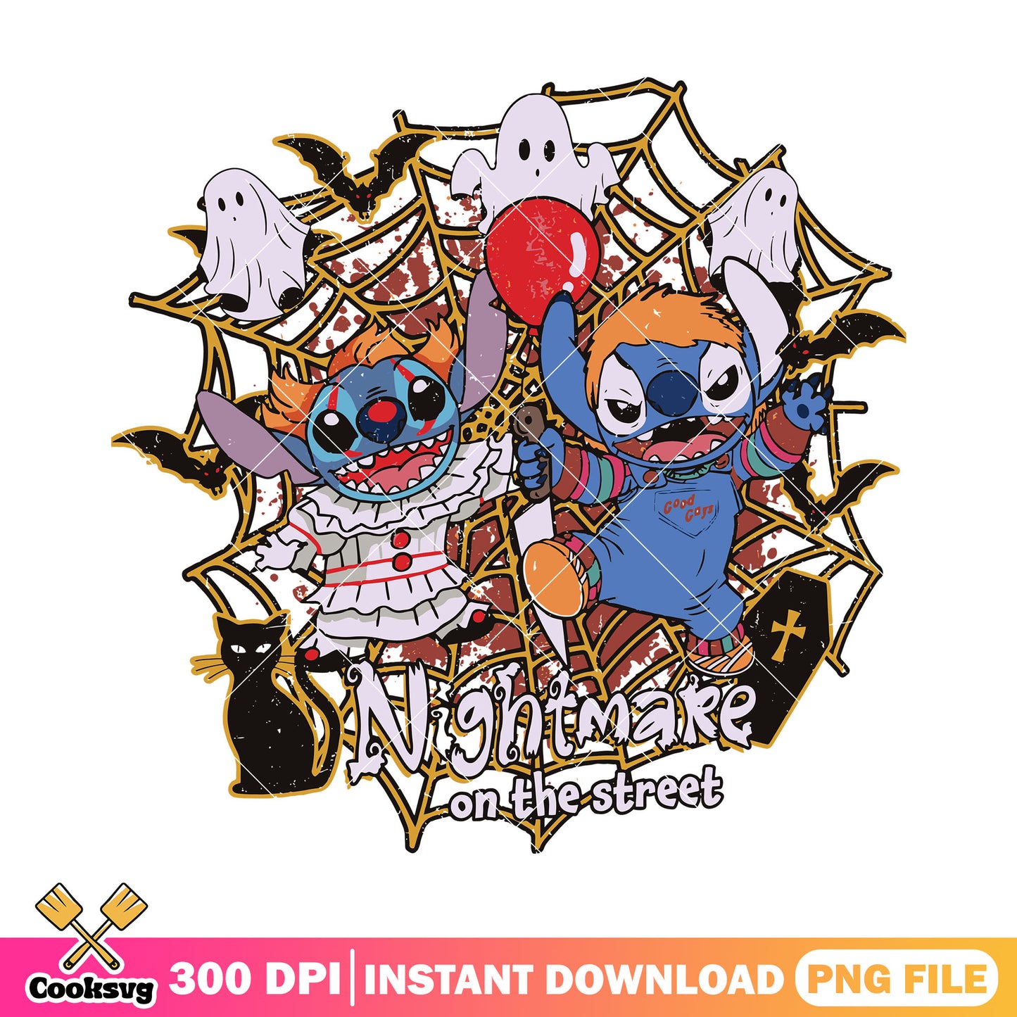 Stitchs cosplay halloween png, halloween happy png, stitch cute png