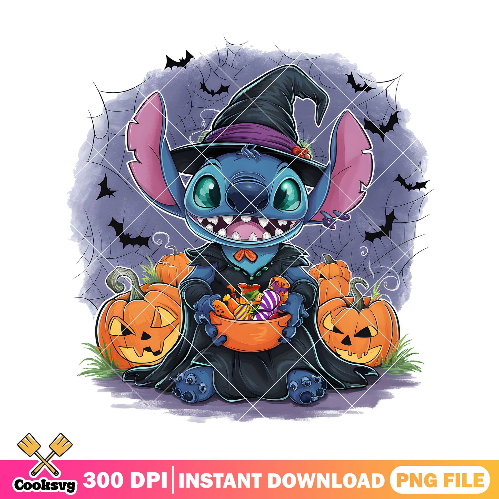 Stitch witch hat image png, halloween kids png, disney movies png