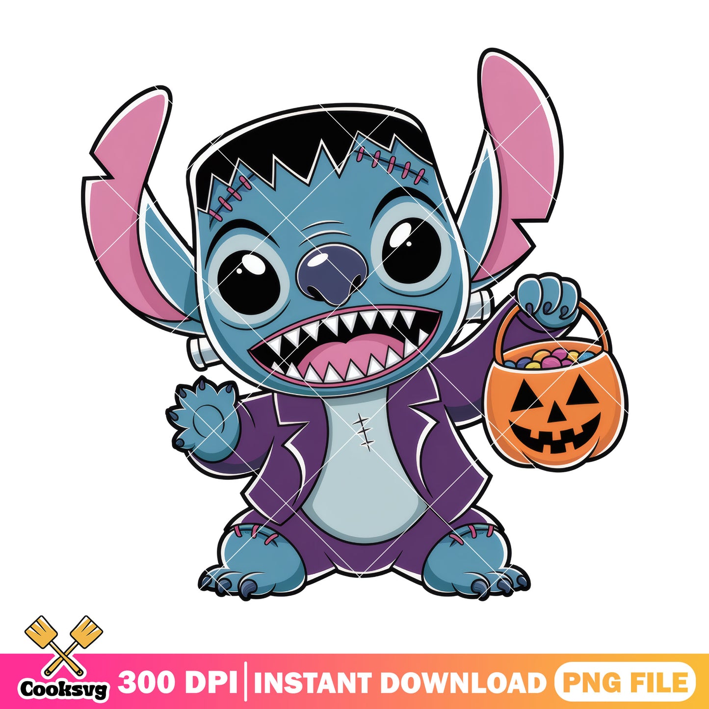 Stitch zombie cos png, lilo and stitch​ png, halloween costumes​ png