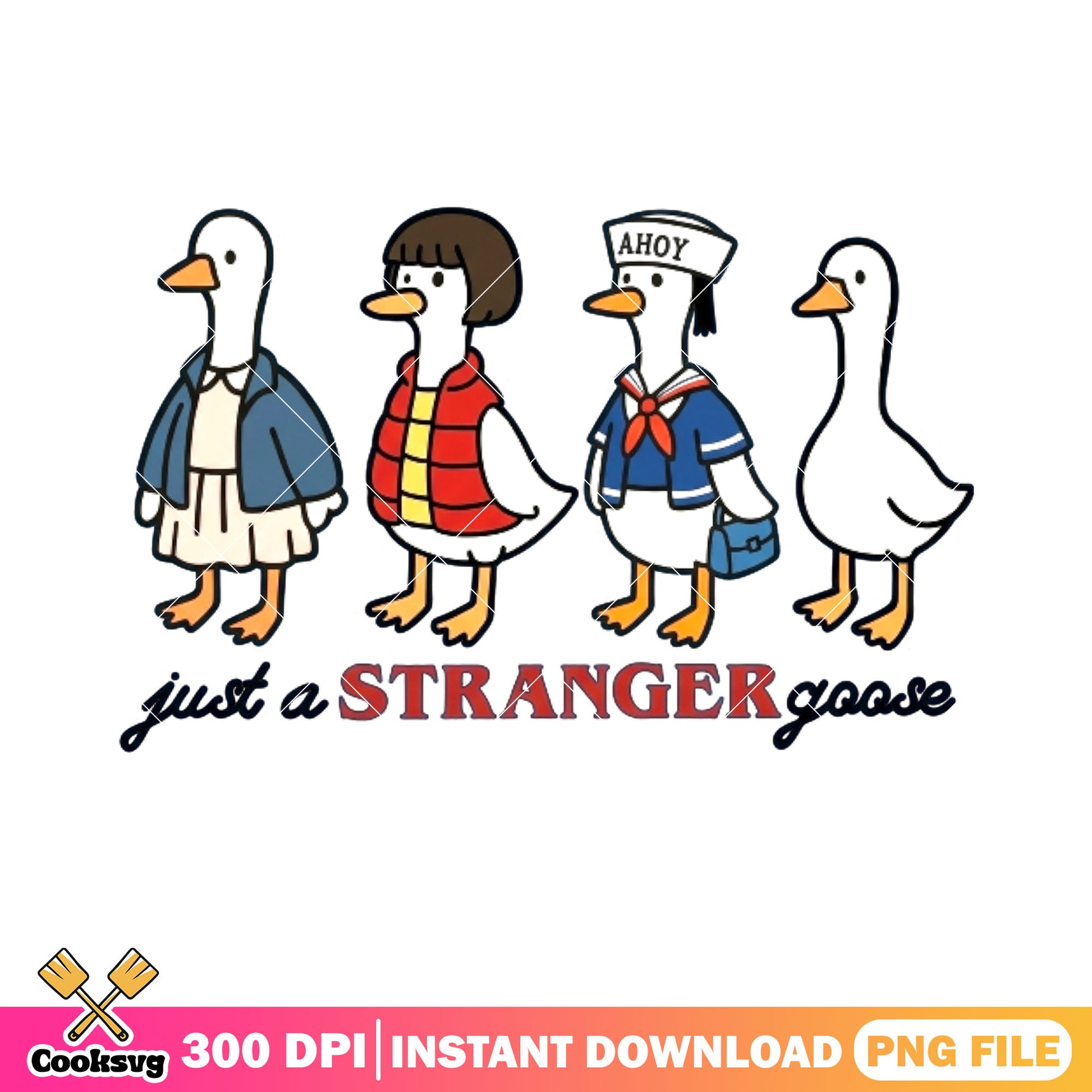 Stranger goose costume png, horror movies png, stranger things ​​png