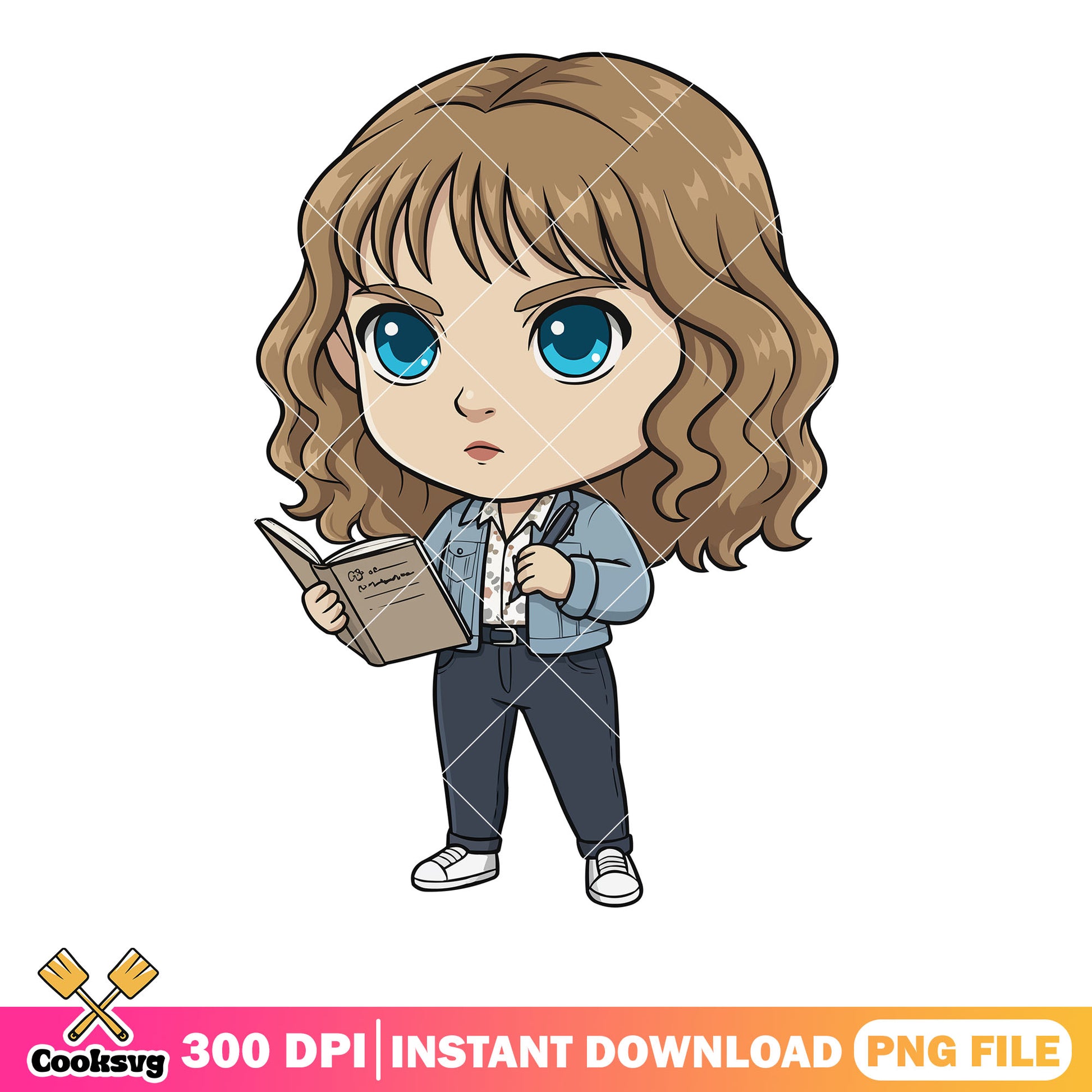 Stranger nancy chibi png, stranger things png, horror series ​​png