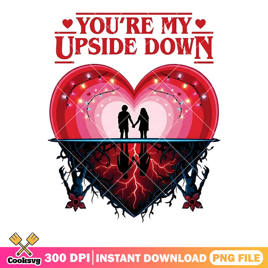 Stranger valentine png, stranger things 5 png,upside down png