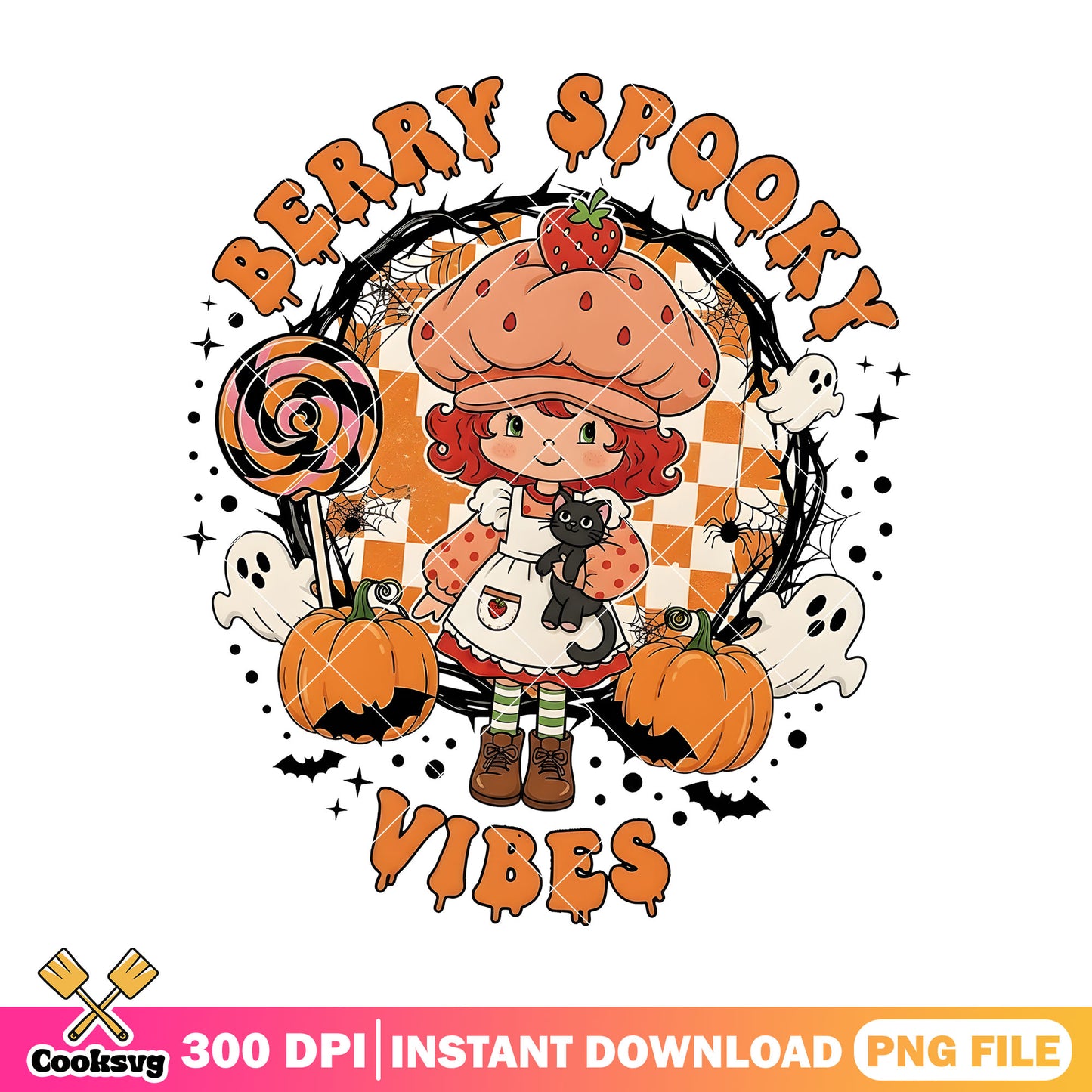Strawberry stay spooky png