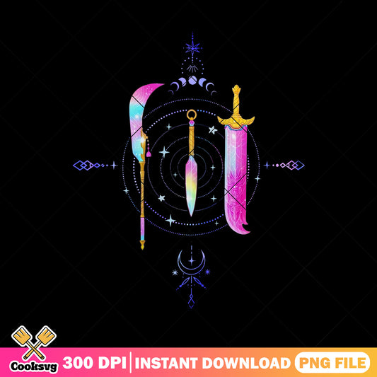 Stunning huntrix weapon png, huntrix band png, kpop huntrix png