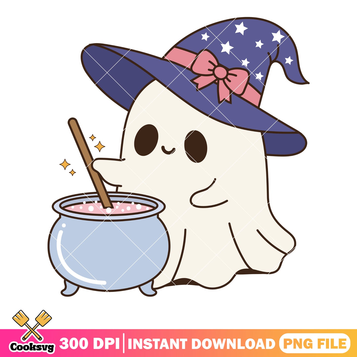 Stupid cutie ghost png, pink bow tie png, halloween scary png