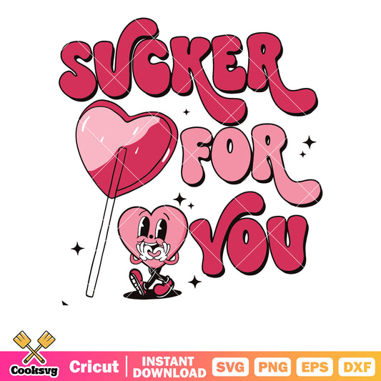 Sucker for you valentine vibes svg, sucker valentines​ svg