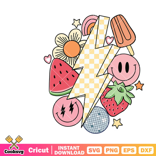 Summer watermelon vibes svg, summer vibes svg, summer season svg