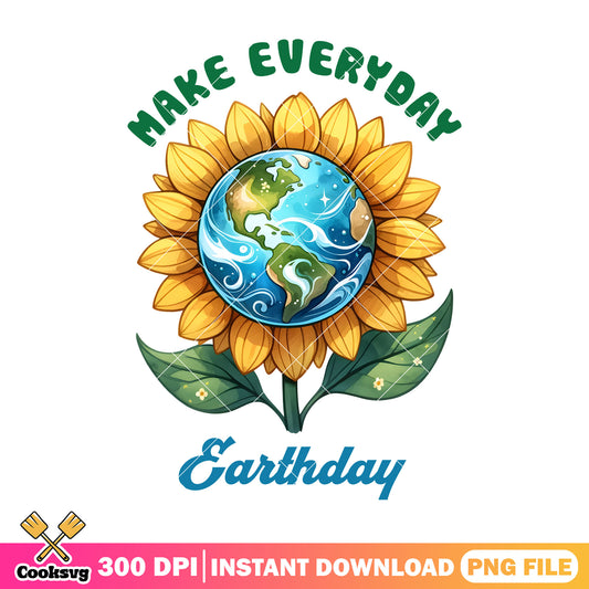 Sunflower make earth day everyday png, earth day quotes png