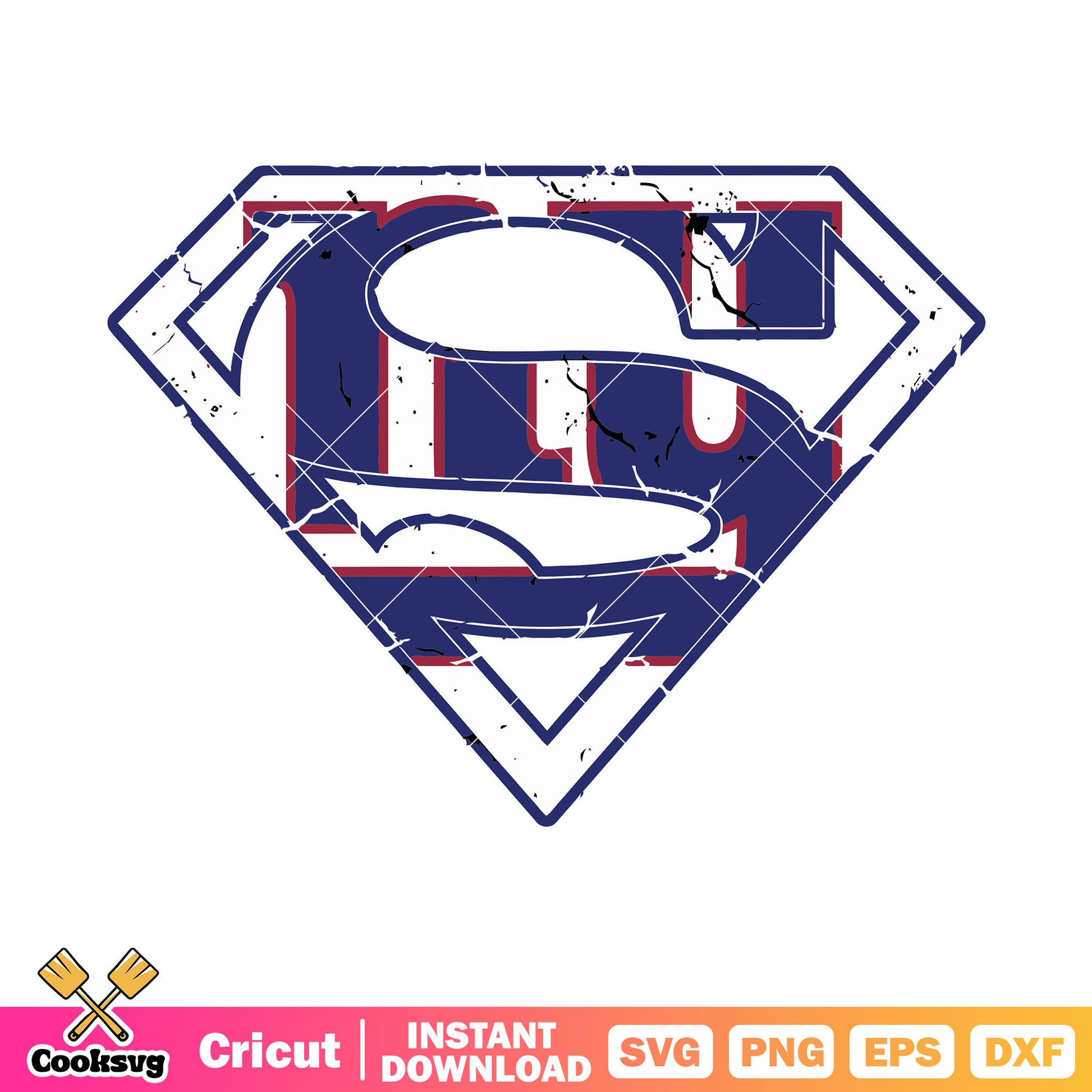 Superman logo nfl team svg, ny giants svg, usa football svg