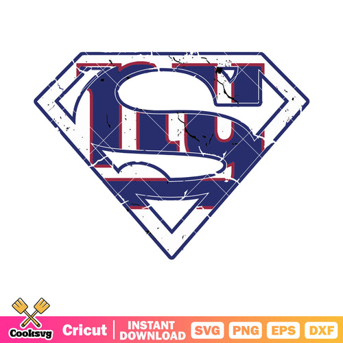 Superman logo nfl team svg, ny giants svg, usa football svg