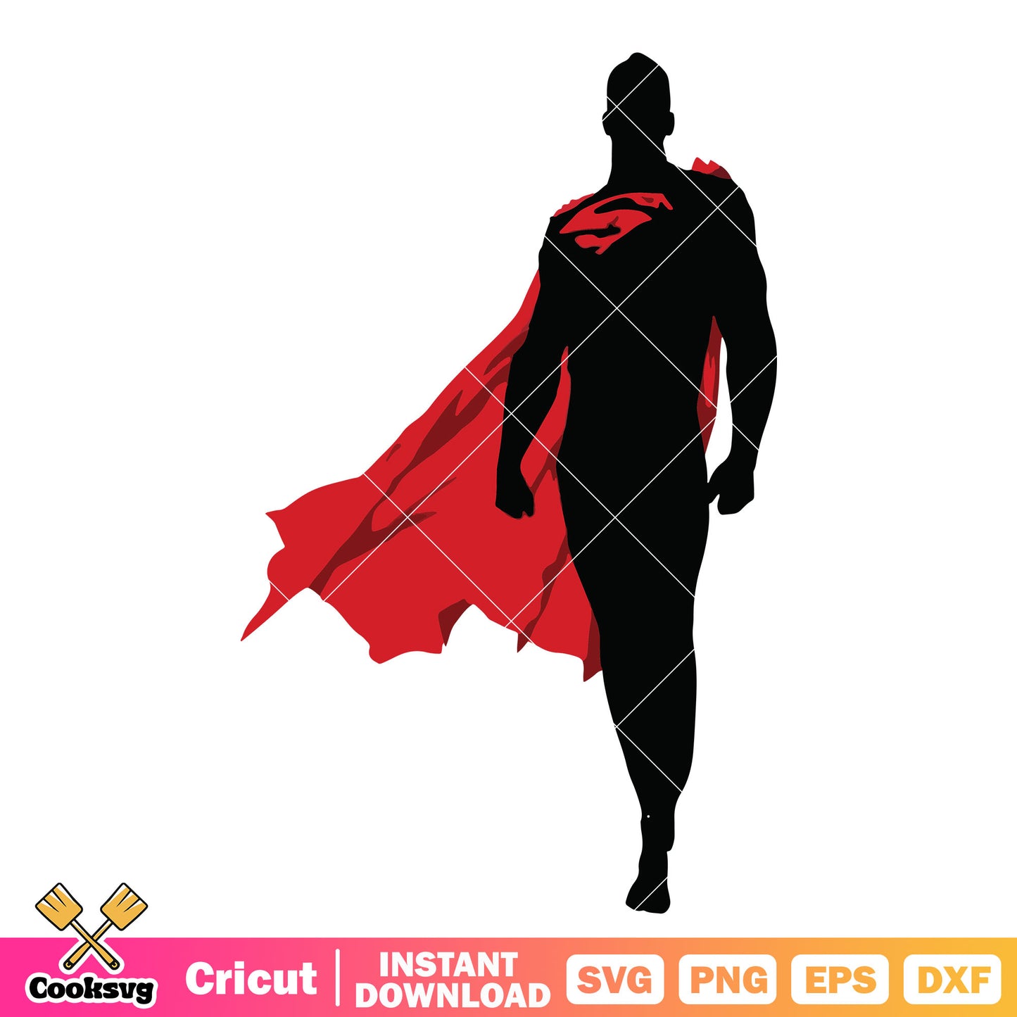 Superman silhouette movie svg, superman movie svg, superman 2025​ svg