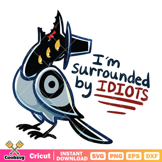 Sussy surrounded by idiots svg, sussy bird svg, kpop demon hunters svg