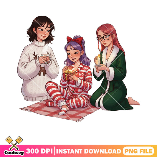 Sweater christmas zoey png, kpop demon hunters png, happy christmas png