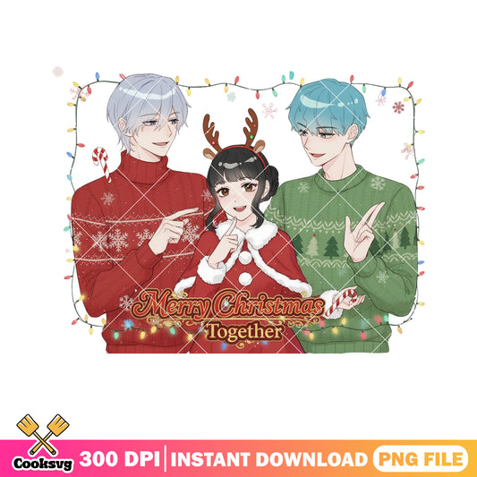 Sweater kpop demon hunters png, merry christmas​ png, saja boys png