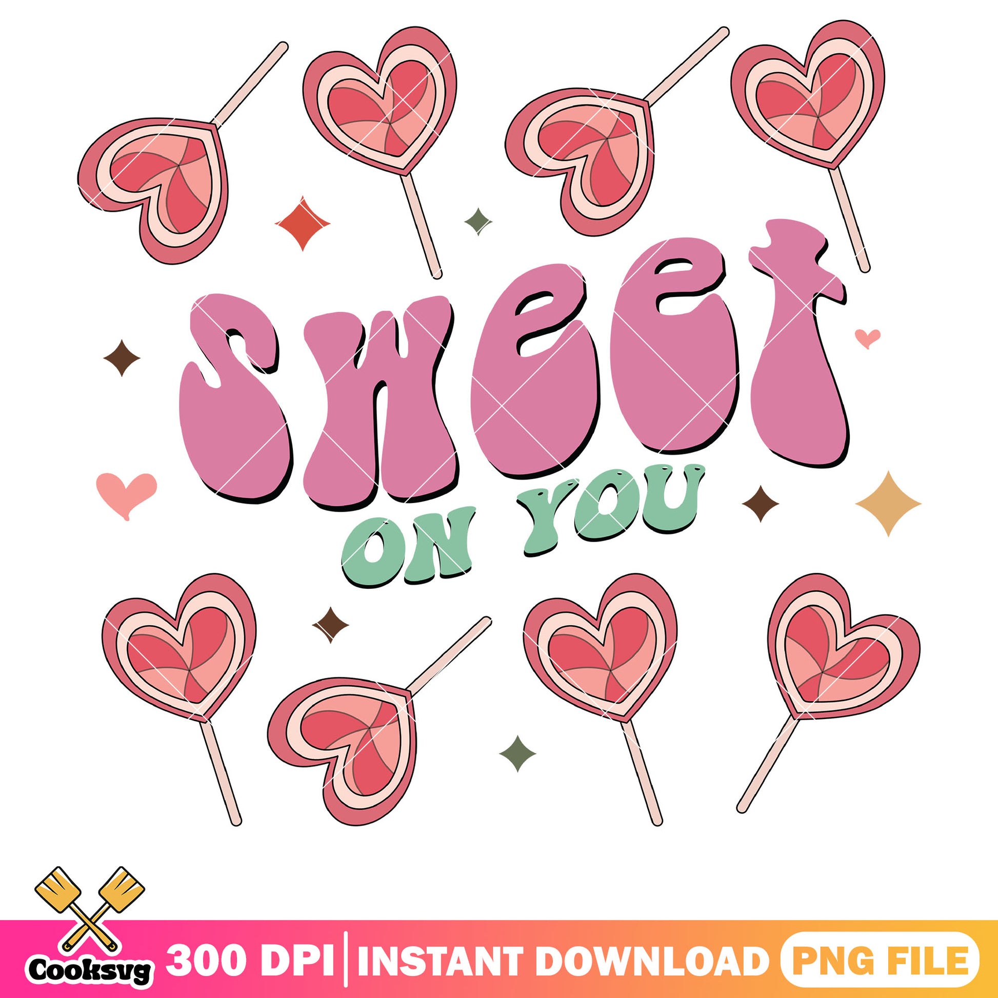 Sweet candy on you valentine png, sweet valentine png, pink valentine png