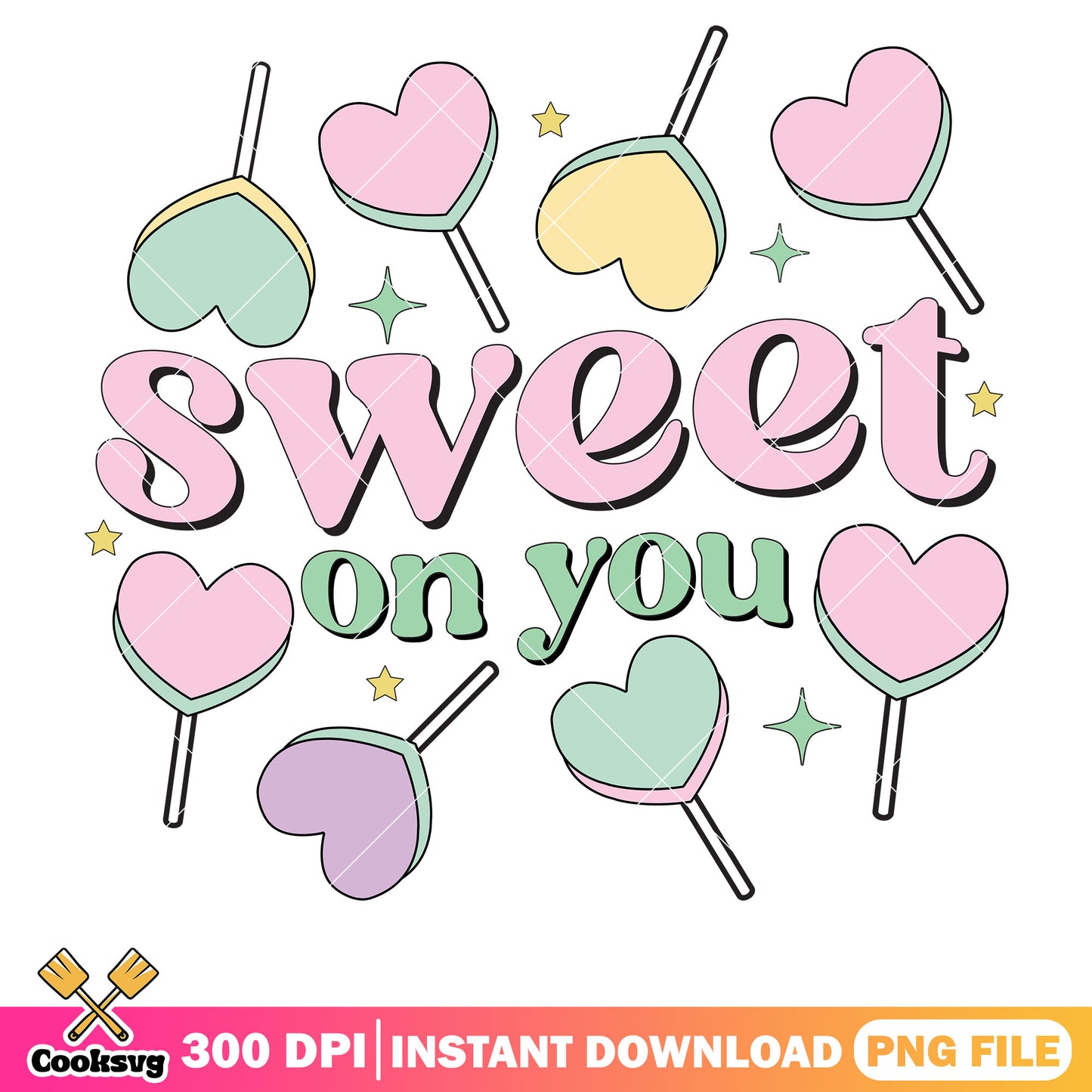 Sweet on you pink valentine png, sweet valentine png, valentine day png