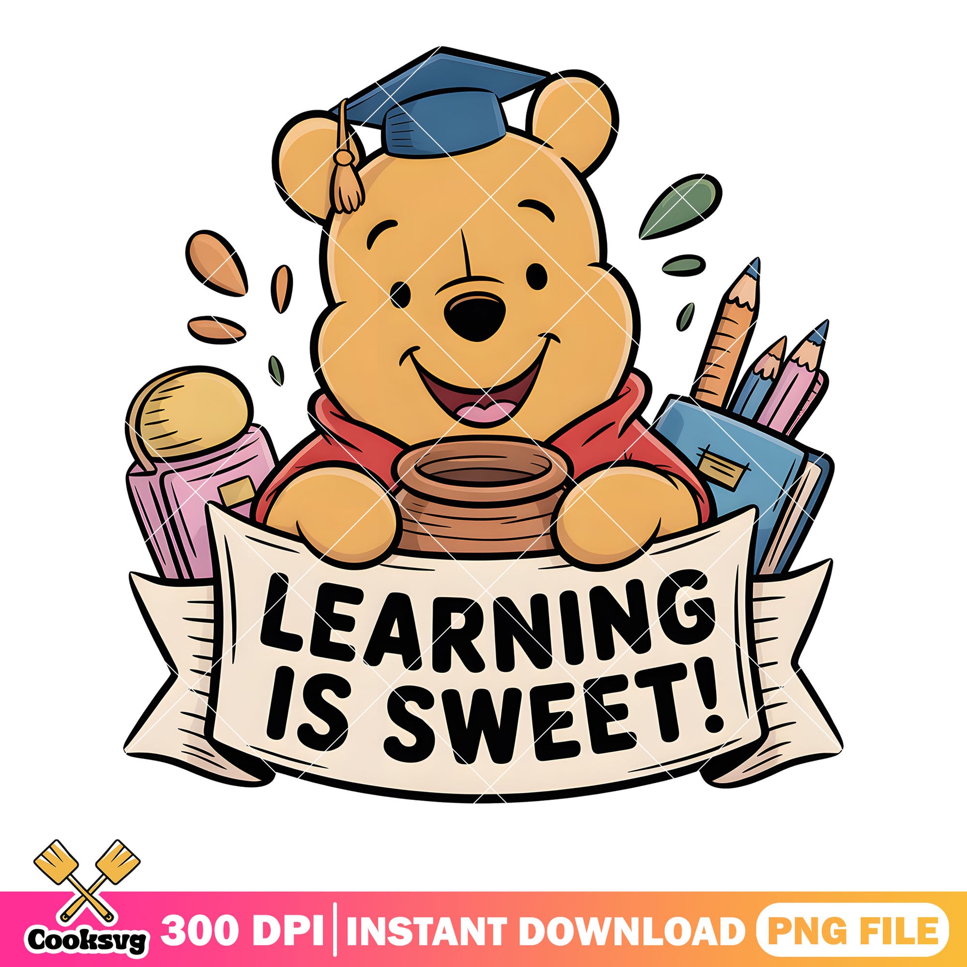 Sweet pooh bear poster png, disney pooh png, winnie the pooh png