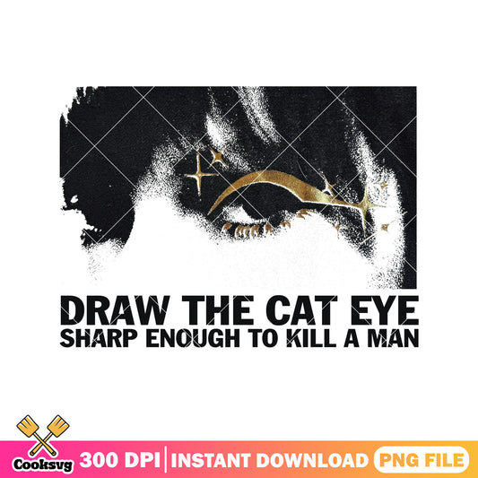 Swiftie draw the cat eye png, taylor swift png, swifties​ png