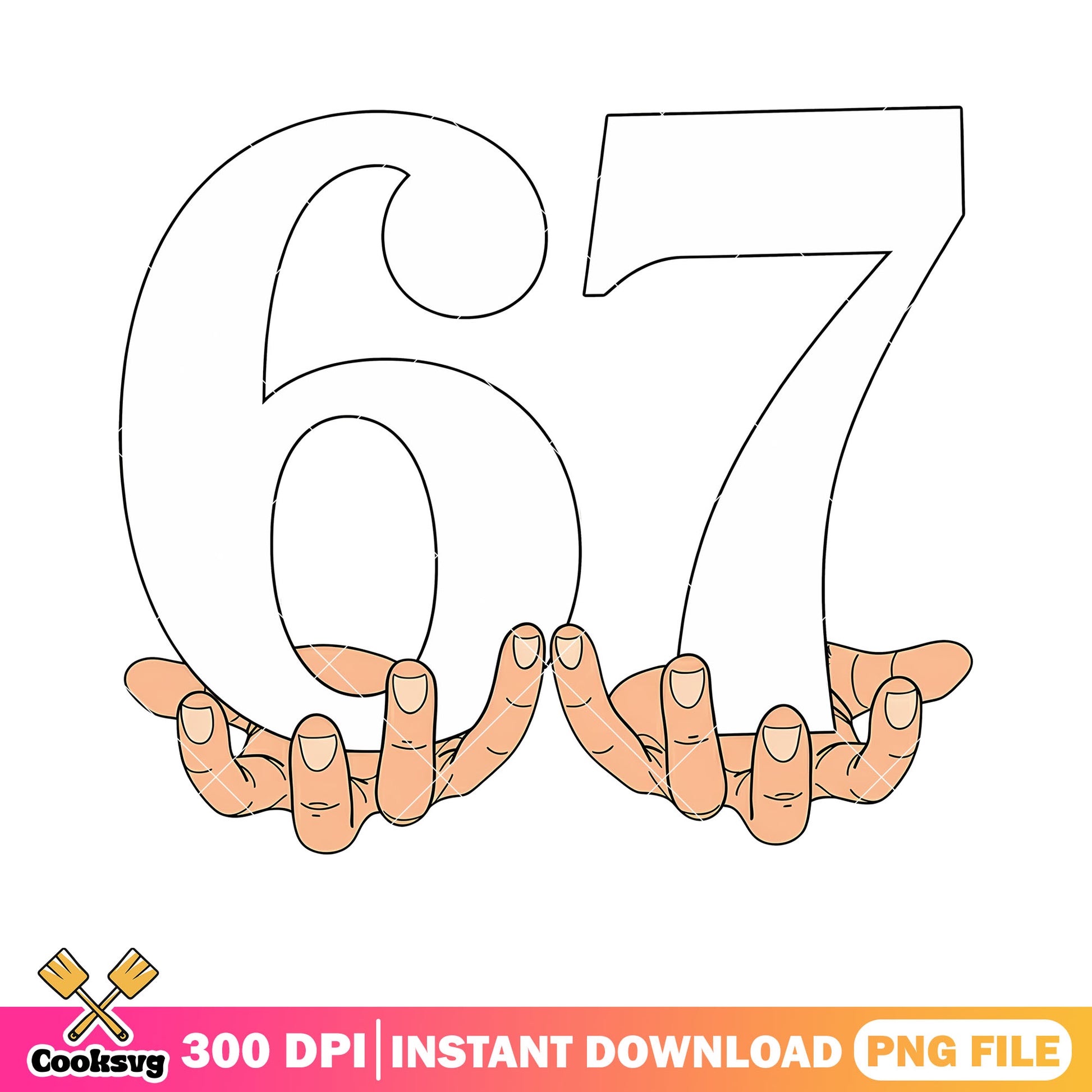 Sybau meaning sixty seven png, bare hands png, sybau png