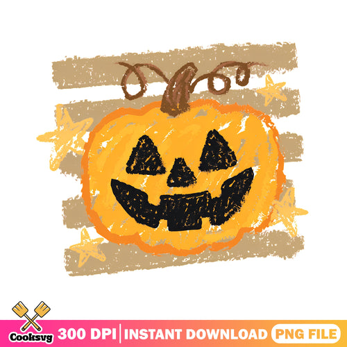 Jack o lantern pumpkin png, boho fall png, Halloween sketch png