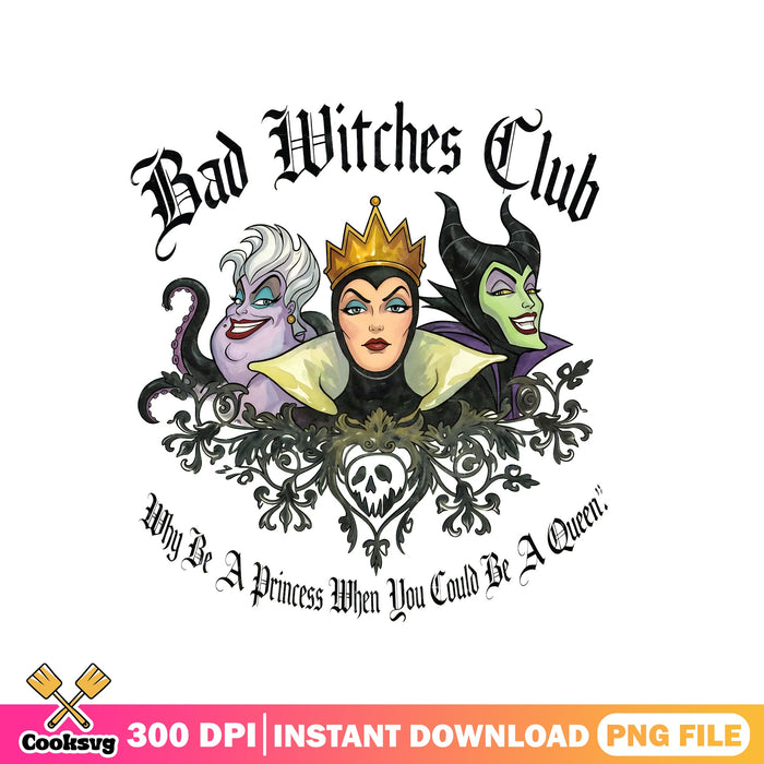 Bad witches club png, Disney villain trio png, wicked queen png